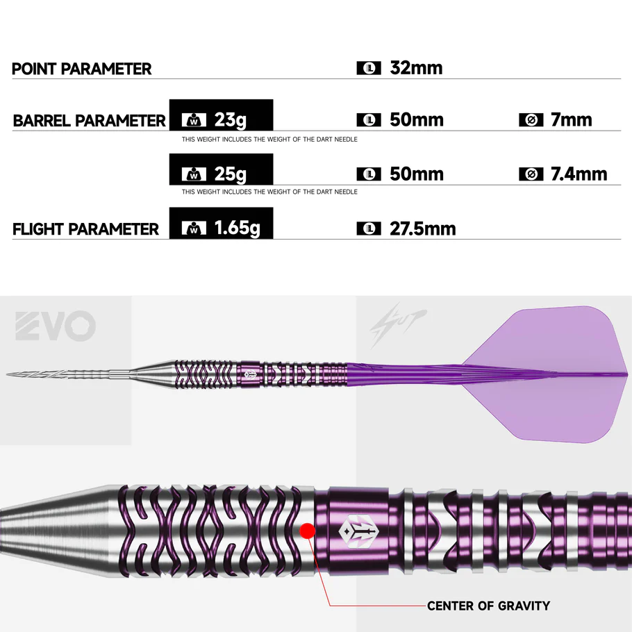 Caliburn Players Darts - IVAN: Awakening - 90% - Steel Tip - 25g - Image 4