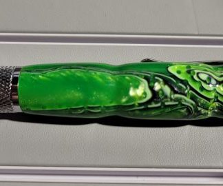 Custom Chalk Holder - Green Python - 7718