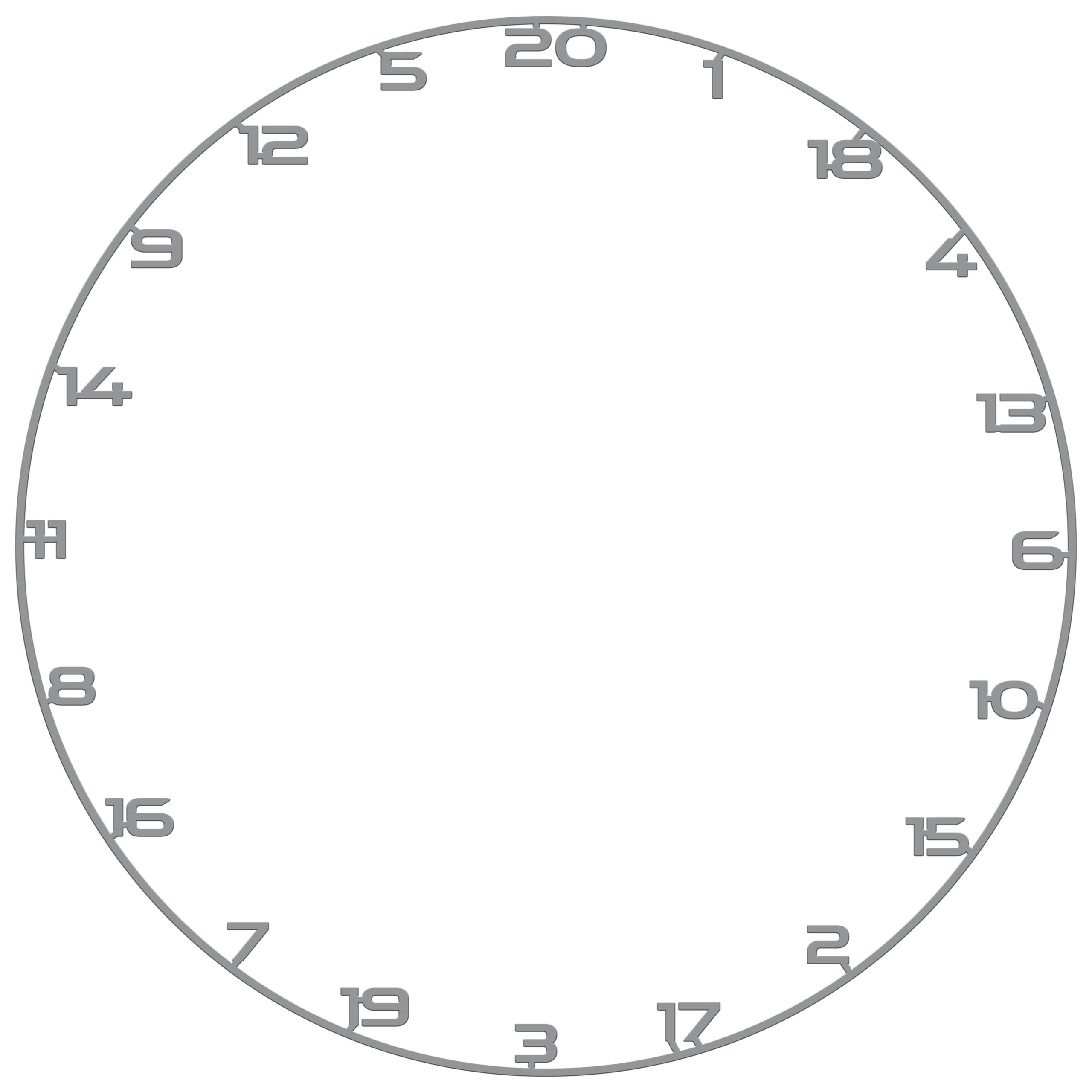 Bullet Number Ring - for Dartboards - Grey