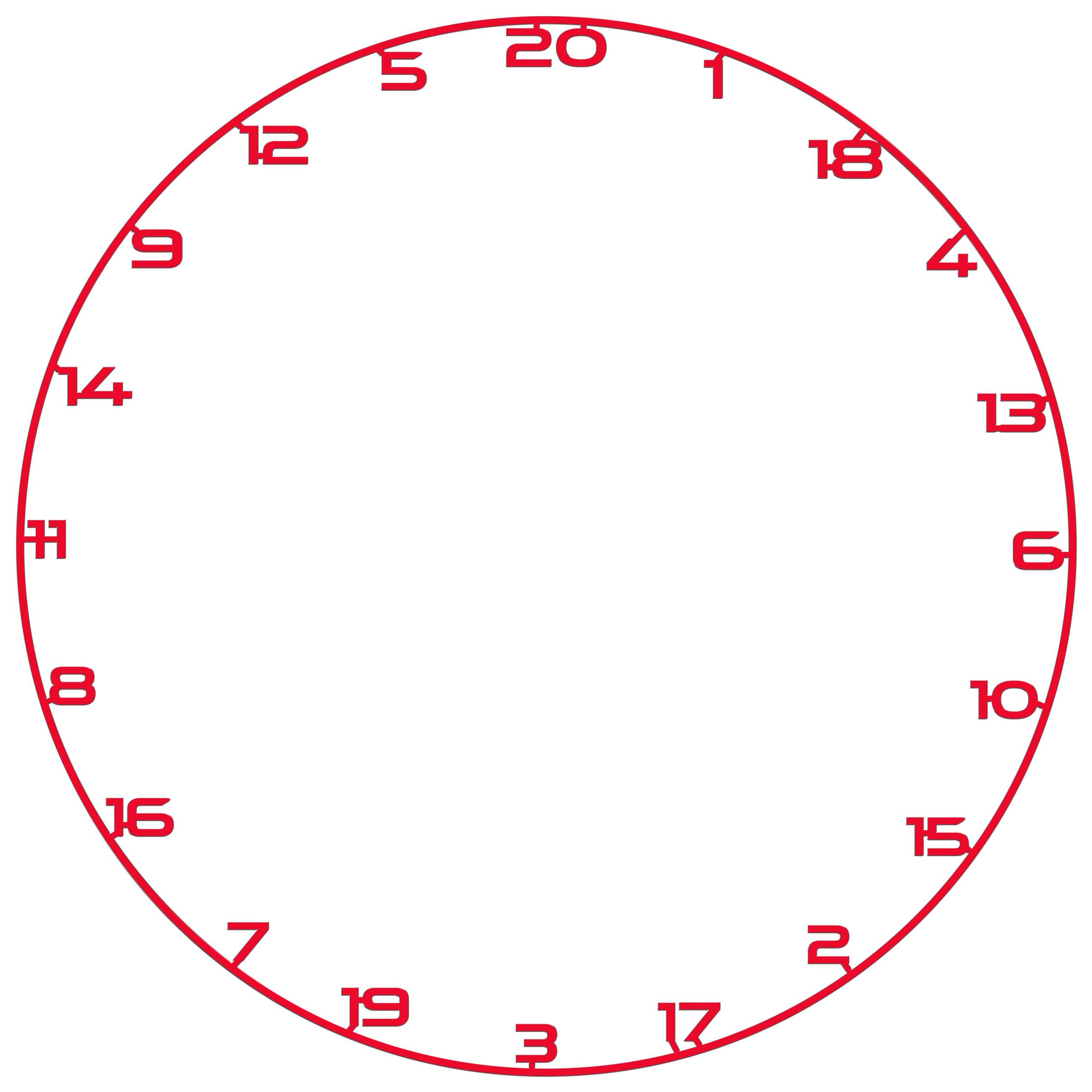 Bullet Number Ring - for Dartboards - Red