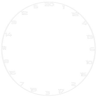 Bullet Number Ring - for Dartboards - White