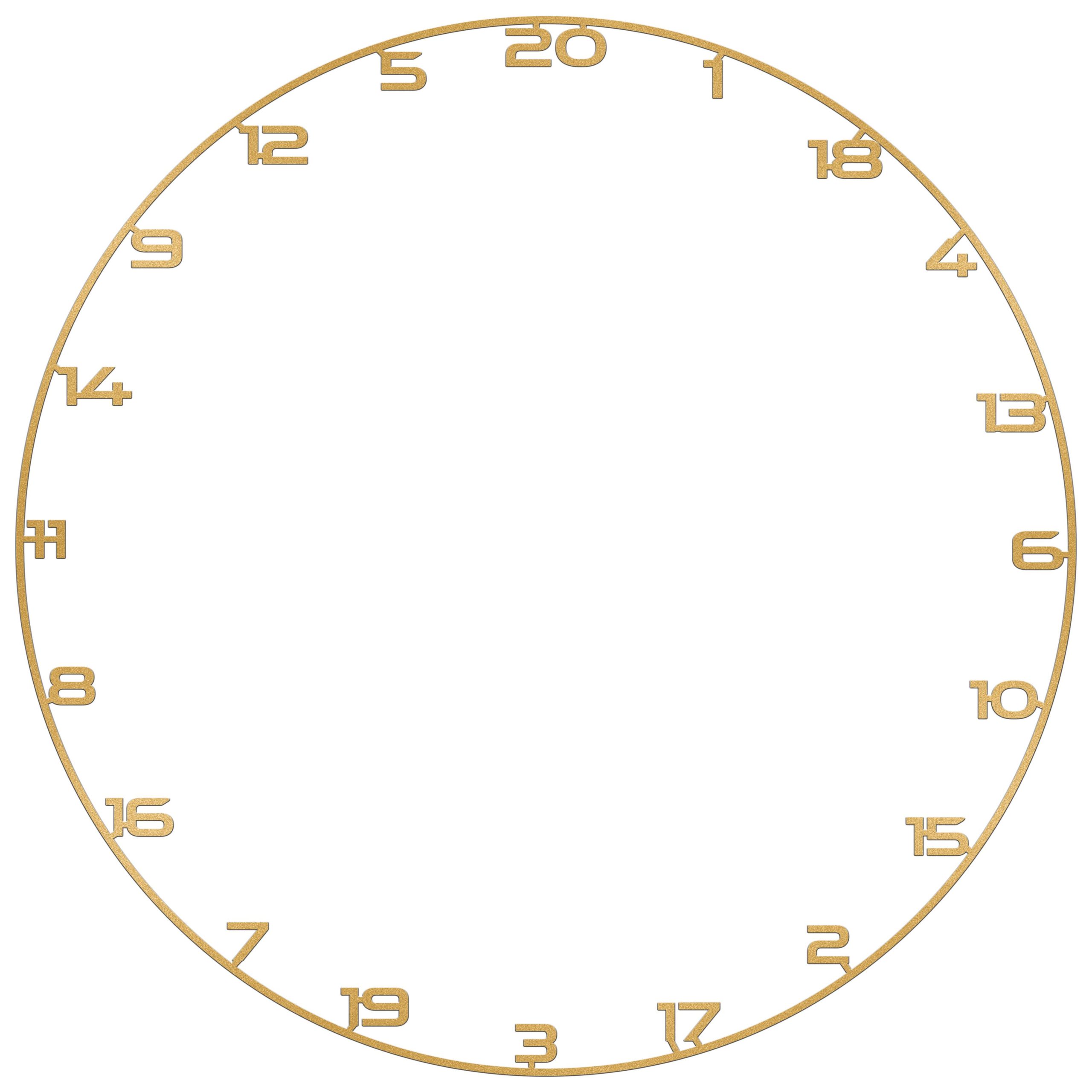 Bullet Number Ring - for Dartboards - Gold