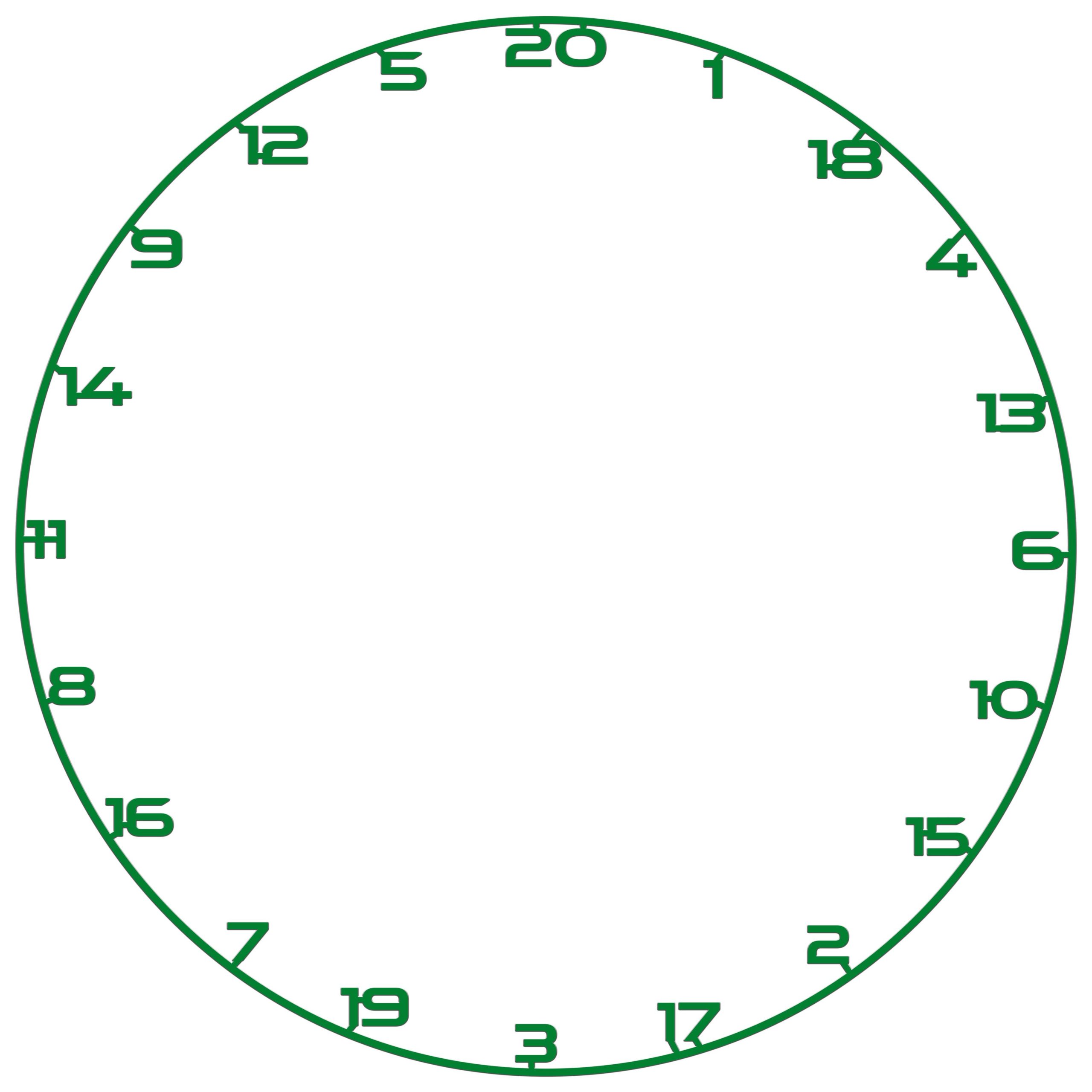 Bullet Number Ring - for Dartboards - Green