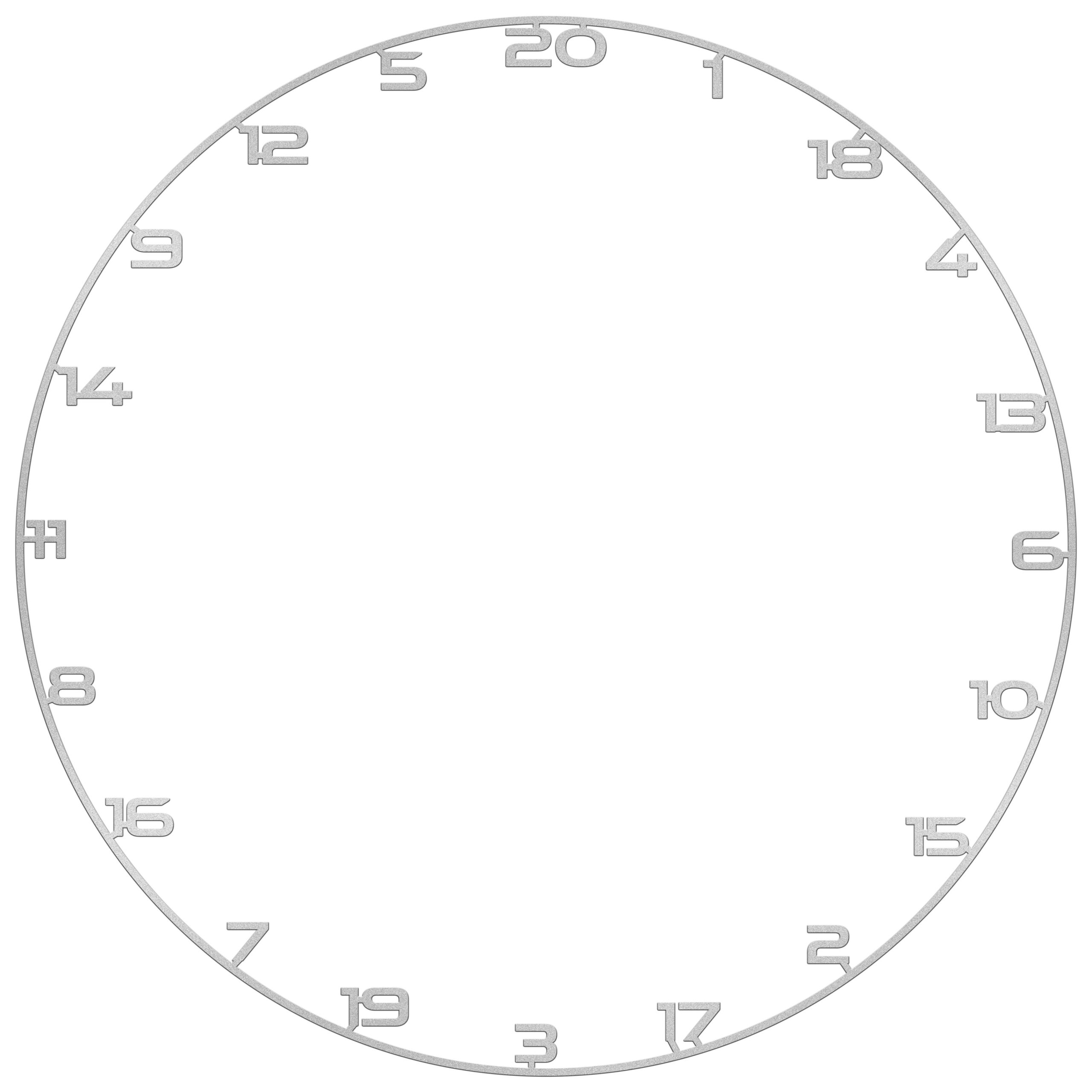 Bullet Number Ring - for Dartboards - Silver