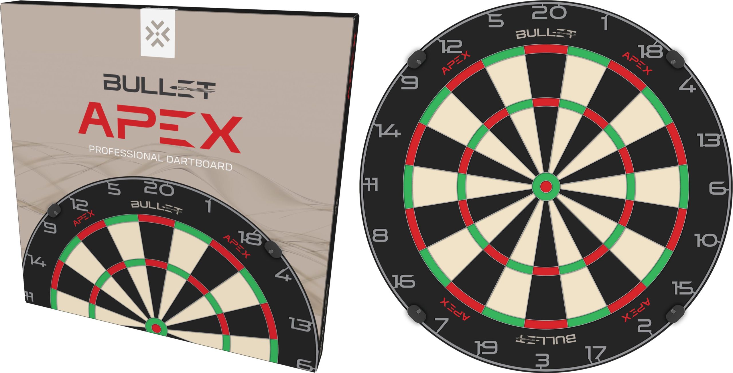 Bullet APEX Dartboard - Steel Tip Board - Brazilian Sisal - Image 4