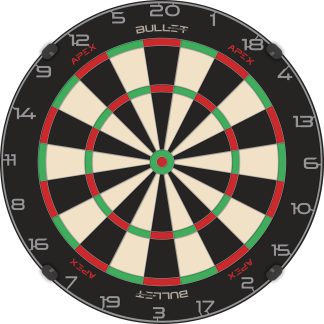 Bullet APEX Dartboard - Steel Tip Board - Brazilian Sisal