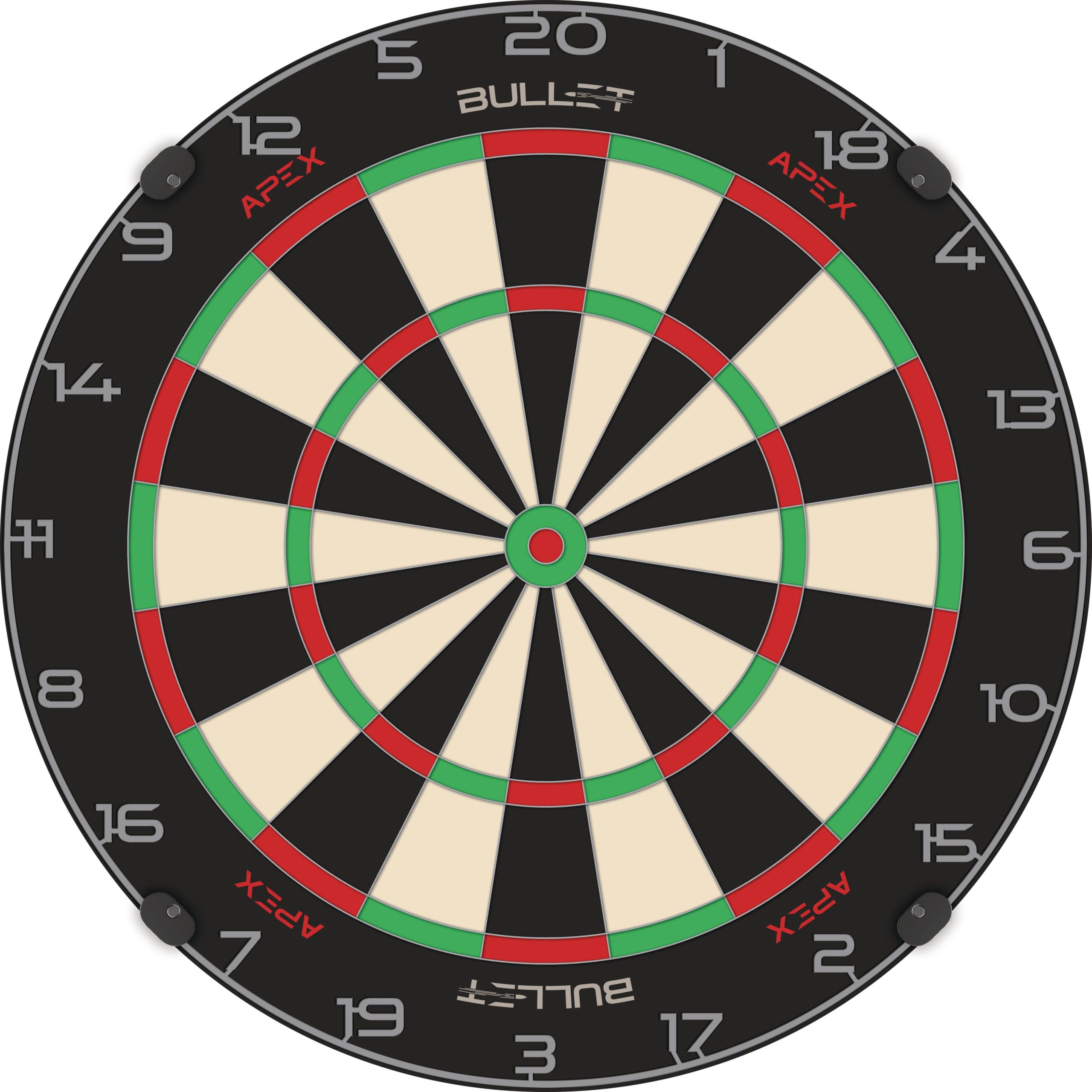 Bullet APEX Dartboard - Steel Tip Board - Brazilian Sisal