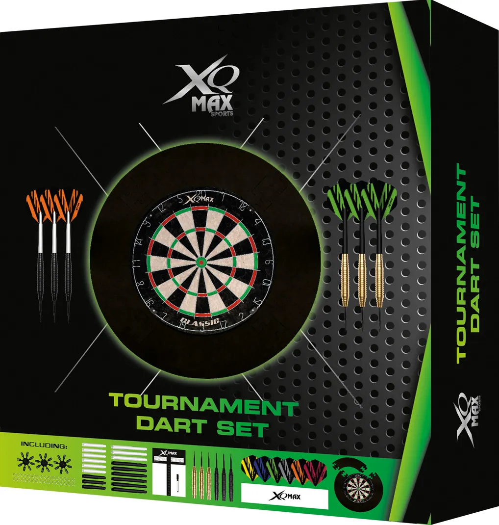 XQMax Tournament Dart Set - 90pcs - Steel Tip Brass - 23g