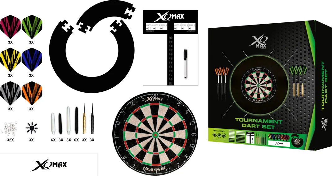 XQMax Tournament Dart Set - 90pcs - Steel Tip Brass - 23g - Image 2