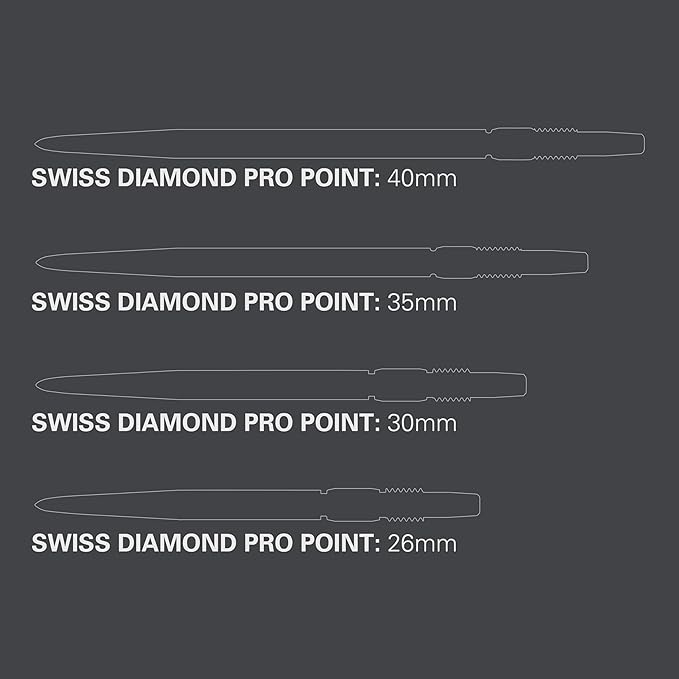 Target Swiss Diamond Pro Points - Black - 26mm - Image 2
