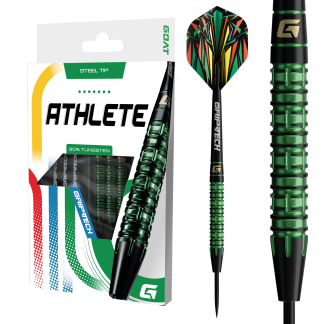 GOAT Athlete Darts - Steel Tip - Green and Black - 90% Tungsten - 23g