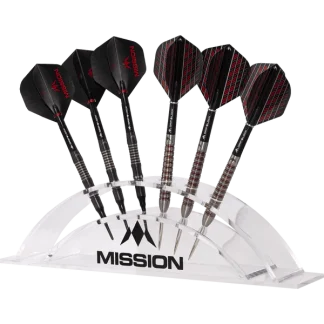 Mission Station 6 - holds 6 darts - Acrylic Darts Display Arc
