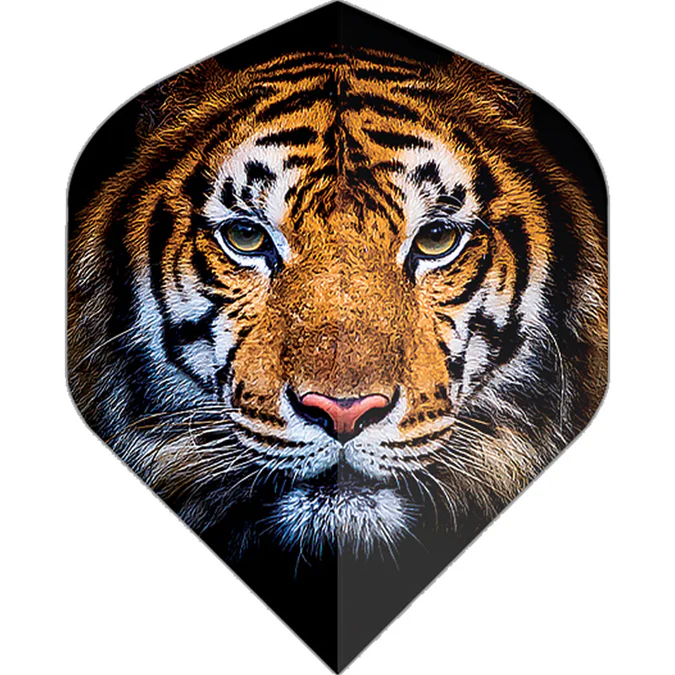 Designa Dart Flights - Motley Collection - No2 - Std -Tiger Face