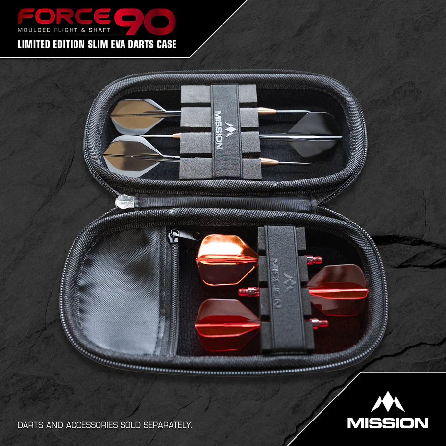 Mission Force 90 Dart Case - Slim - Grey Denim - Limited Edition - Image 2