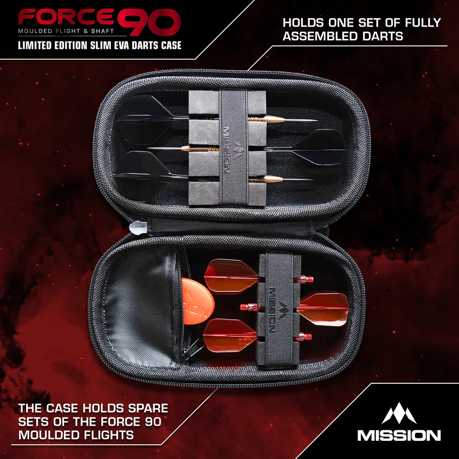 Mission Force 90 Dart Case - Slim - Grey Denim - Limited Edition - Image 4