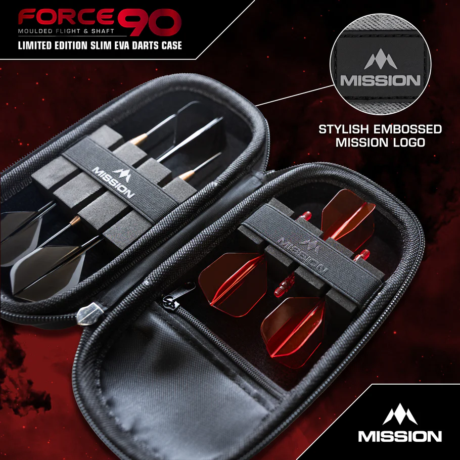 Mission Force 90 Dart Case - Slim - Grey Denim - Limited Edition - Image 6