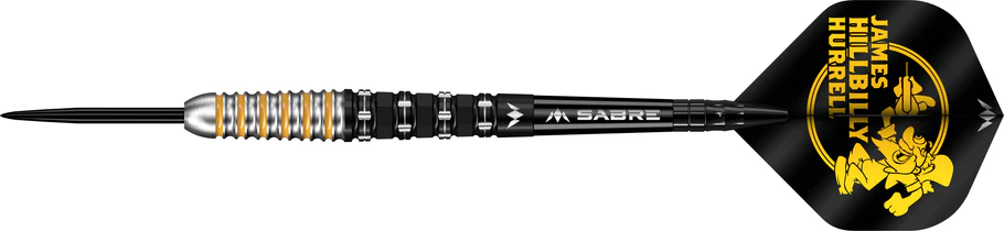 Mission James Hurrell Darts - Steel Tip - V2 - Black PVD and Yellow - 24g - Image 4