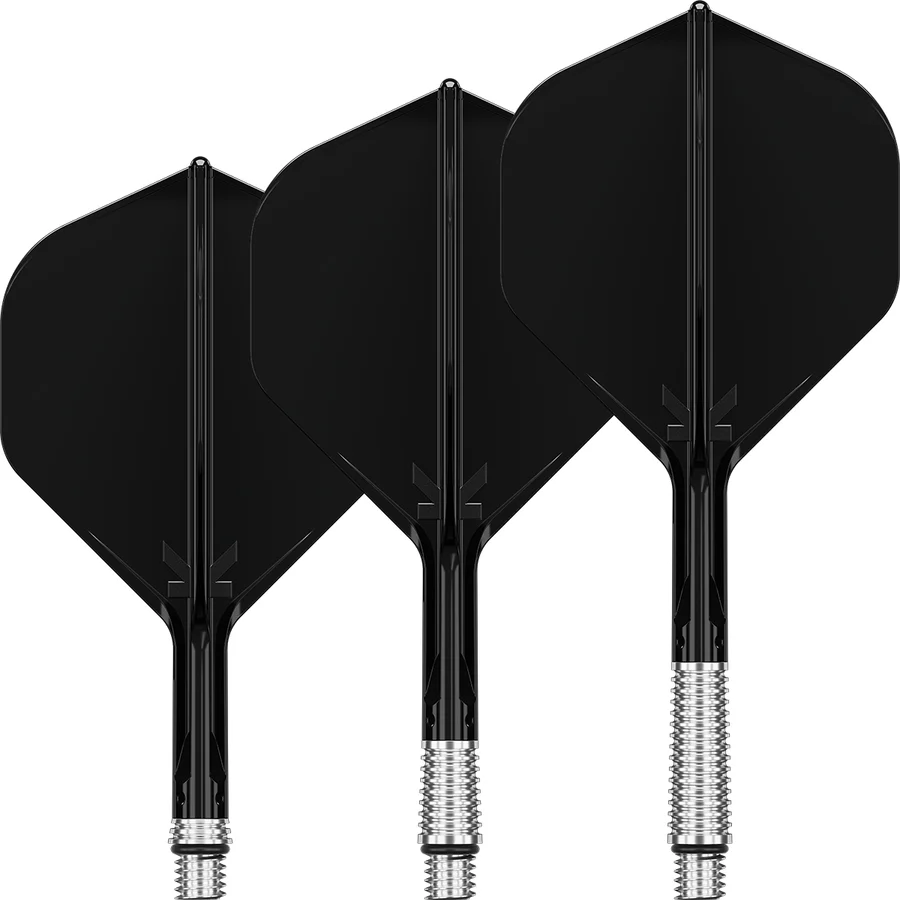 Target K-Shift Dart Flights - Black - No2 - Medium