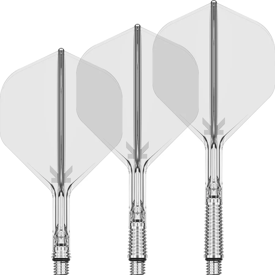 Target K-Shift Dart Flights - Clear - No2 - Short