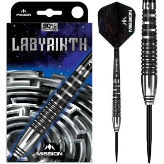 Mission Labyrinth Darts - Steel Tip - 90% - Black PVD - 22g