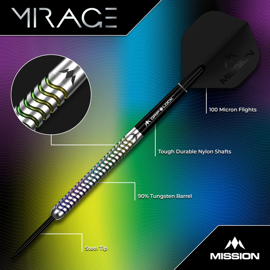 Mission Mirage Darts - Steel Tip - 90% - 23g - Image 3
