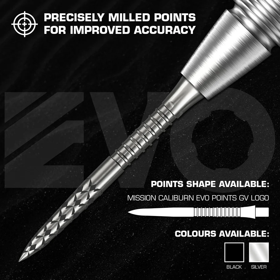 Mission Caliburn EVO Points - Mission Logo - Black - 38mm - Image 4