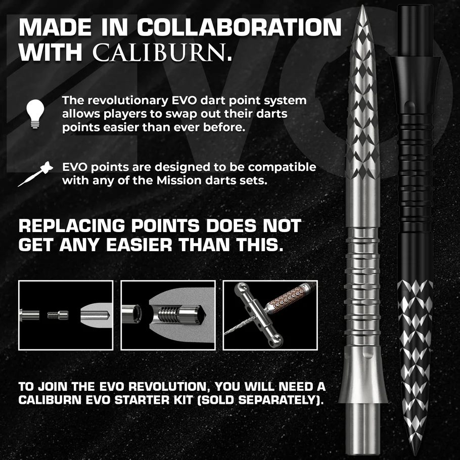 Mission Caliburn EVO Points - Mission Logo - Black - 38mm - Image 5