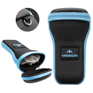 Mission Kapsule Darts Case - EVA Drop-in Case - Black and Blue