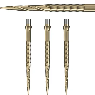 Caliburn EVO Dart Points - Spiro - No Lip - Gold - 32mm