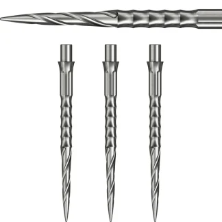 Caliburn EVO Dart Points - Spiro - No Lip - Silver - 32mm