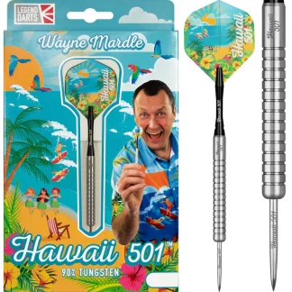 Legend Wayne Mardle Darts - Steel Tip - Hawaii 501 - Natural - 25g