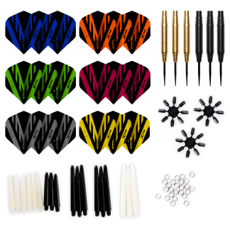 XQMax Dart Set - 90pcs - Steel Tip Brass - 23g