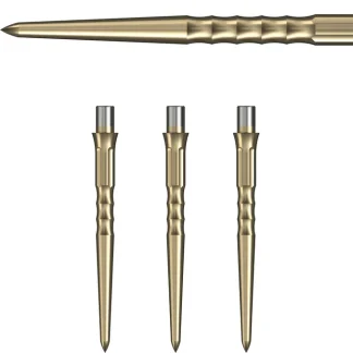 Caliburn EVO Dart Points - Ripple - No Lip - Gold - 28mm