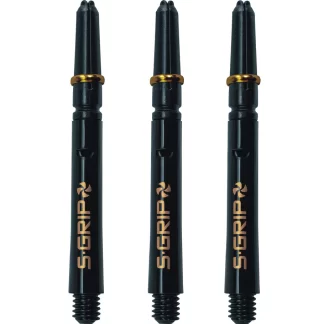 Harrows Supergrip Spin Stems - Black Gold - Medium 53mm