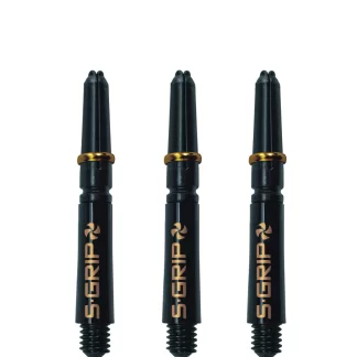 Harrows Supergrip Spin Stems - Black Gold - Short 33mm
