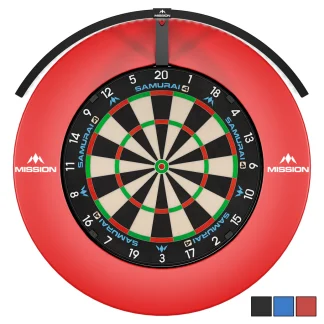 Mission Torus 120 - Folding Portable Dartboard Light - USB-C - Red