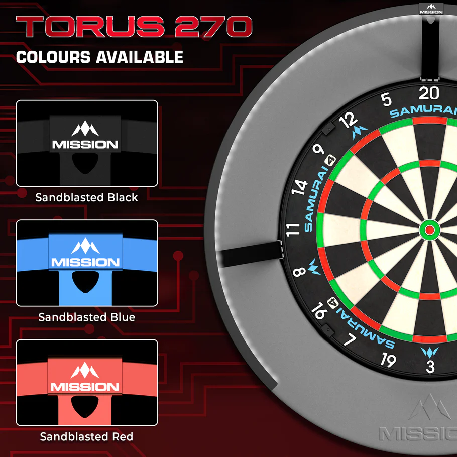 Mission Torus 270 - Super Bright Dartboard Lighting - USB-C - Black - Image 2