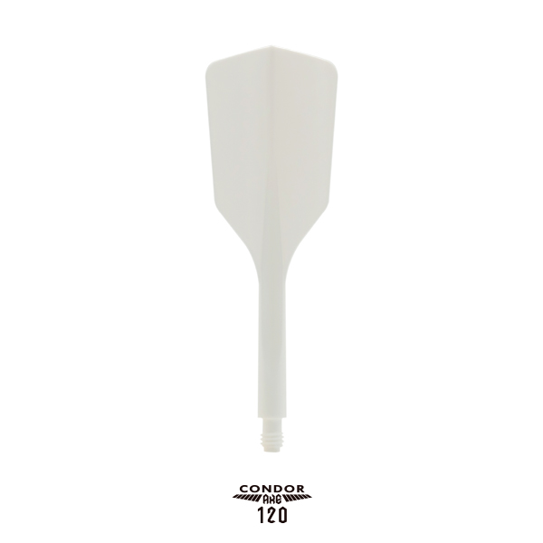 CONDOR AXE 120 Dart Flights - Slim Shape - White - Long - Image 2