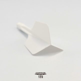 CONDOR AXE 120 Dart Flights - Slim Shape - White - Long