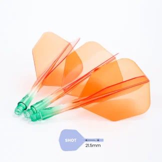 Caliburn SUP Flights - No6 - Short - Green and Orange